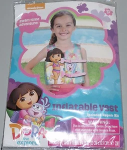 Nickelodeon Dora The Explorer Inflatable Vest Swimming Swim Pool Aid NEW Ages 3+ - Picture 1 of 1