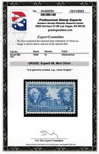 US Scott #982 | Mint NH | Superb 98 | PSE Cert - Bild 1 von 3
