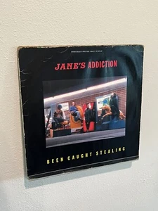 1990 Orinal 12" Vinyl Record Maxi Single Jane's Addiction Been Caught Stealing - Picture 1 of 5
