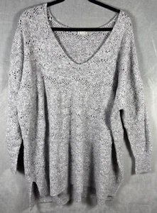 Free People Intimate V-Ausschnitt grau Oversize Pullover Wollmischung COZY Gr. XS-S - Bild 1 von 5