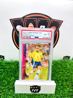 2002 Panini World Cup Ronaldo Korea/Japan #37 PSA Graded 8 - Image 1 of 2