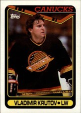1990-91 Topps Hockey #380 Vladimir Krutov RC