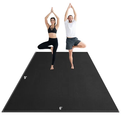 Exercise Mat Non Slip Yoga Mat Gym Fitness Pilate Workout Mat (9x6ft) - Image 1 of 4
