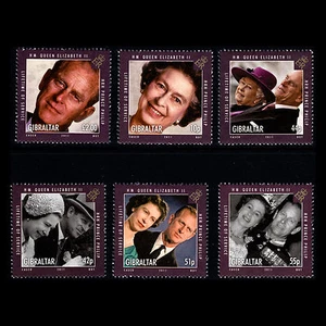 Gibraltar 2011 - Queen Elizabeth II & Prince Philip Royalty - Sc 1267/72 MNH - Picture 1 of 2
