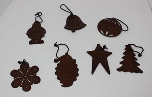 Set of 15 Primitive, Rustic, Metal, Shabby, Cowboy Decor Christmas Ornaments - Bild 1 von 9