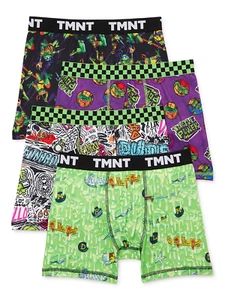 Teenage Mutant Ninja Turtles Boys Boxer Briefs Underwear, 4-Pack, Sizes XS-XL - Picture 1 of 13