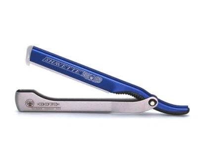 DOVO Shavette Rasiermesser mit Wechselklinge Griff Edelstahl satiniert