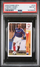 2008 Panini UEFA Euro Sticker Set Thierry Henry PSA 8 #515