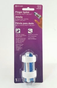 Finger Splint Insty 4 Sided Medium Tape Free Padded Breathable Brace EZY Care - Picture 1 of 5