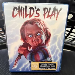 Child's Play (Blu-ray, 1988) *NEW SEALED* Includes Collectible Card with Artwork - Foto 1 di 13
