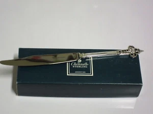 EXCLUSIVES CHRISTOFLE RENAISSANCE DESSERT MESSER 925 STERLING SILBER BESTECK - Bild 1 von 4
