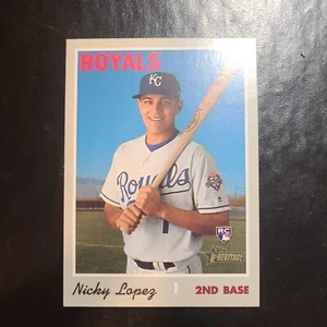 Nicky Lopez 2019 Topps Heritage Rookie Card RC. Kansas City Royals - Bild 1 von 1