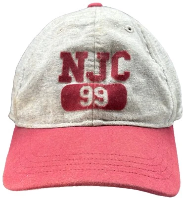 Nautica Jeans Co NJC 99 Flex Fit Stretch Baseball Hat Cap Size S/M Gray Red - Image 1 of 4