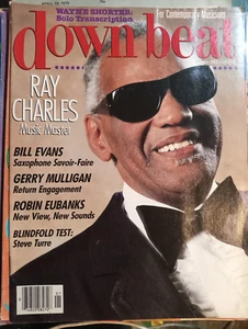 DOWN BEAT MAGAZINE No 1 JAN 1989 RAY CHARLES / BILL EVANS / ROBIN EUBANKS - Picture 1 of 7