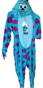 Disney Sulley Monsters Inc Pajamas Union Suit NEW Halloween Costume Small Medium - Picture 1 of 8