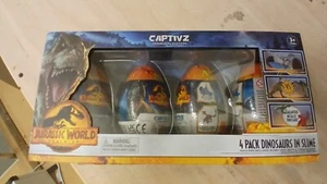 Jurassic World Cautivz Pack de 4 dinosaurios en limo - Imagen 1 de 7
