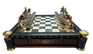 Extremely Rare Franklin Mint Sportsman Trophy Chess Chess Set - Picture 1 of 24