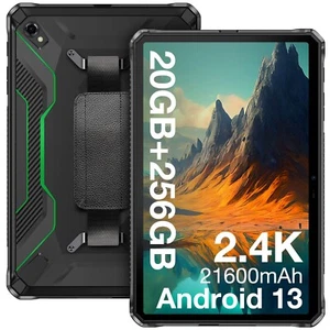 DOOGEE R20 Rugged Tablet, 2.4K Display Android 13 Tablet 21600mAh 20GB+256GB OTG - Picture 1 of 7