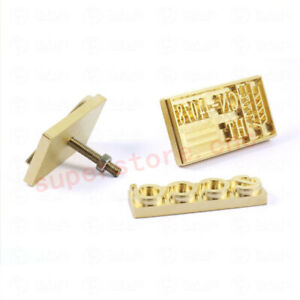 Customized Brass Die Mold Copper Stamp Brand Logo For Hot Foil Stamping Machine