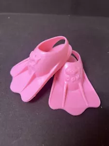 Vintage Cabbage Patch Kids Doll Pink Swim Flippers-Fits 14"-18" Dolls - A - Picture 1 of 4