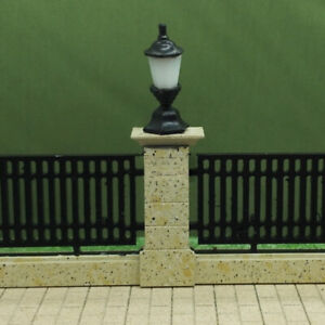 5PC HO/OO Scale Street Light Miniatures Courtyard Lighting Lamp Sand Table Model