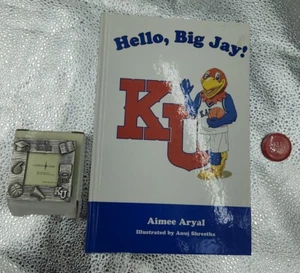 Kansas Univ. Lotto Memorabilia di Jayhawk, piccola cornice e libro - Foto 1 di 8