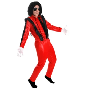 KIDS KING OF POP COSTUME SUPERSTAR OUTFIT JACKO POPSTAR THRILLER FANCY DRESS - Picture 1 of 8