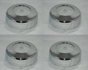 4 CAP DEAL U.S. WHEEL ULTRA VINTIQUES AWC 98-1191 CHROME WHEEL RIM CENTER CAP - Picture 1 of 4