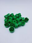Lego Lot 20 X Round Brick 2X2 Dark Green Ref 6143 / 4251378 *Neuf*