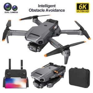 P8 Obstacle Avoidance Drone 6K HD Dual Camera WIFI FPV RC Quadcopter From USA  - Picture 1 of 10