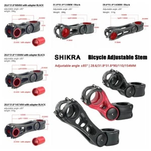 Portable Handlebar Riser Stem Mountain Bike Adjustable Cycling Bicycle Stems AUS - Picture 1 of 24