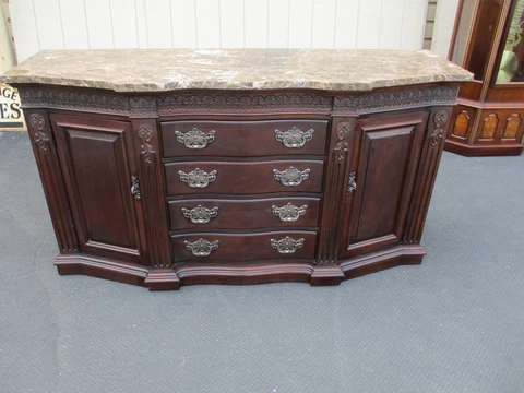 64314  BERNHARDT Mahogany Sideboard Server Cabinet Cover