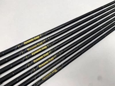 True Temper Dyn Gold Mid R300 Black Iron Set of 7 Shafts 34''-36.75'' Pull 0.355 - Image 1 of 4