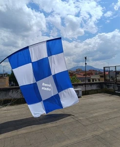 Bandierone Napoli Nuova300x210CM Artigianale+OMAGGIO Fascia Bandiera Scudetto - Afbeelding 1 van 6