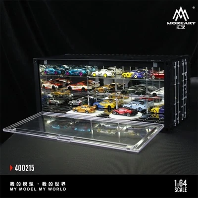 Diorama 1/64 Lote de Estacionamiento Iluminación LED Modelo de 3 Pisos Coche Garaje Vitrina EE. UU. Foto 1 de 4