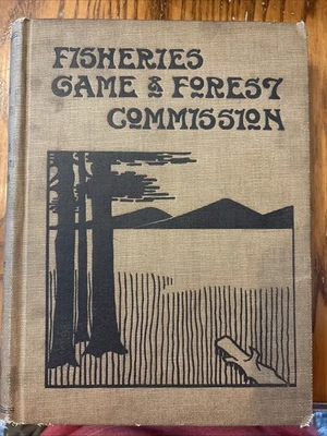 State Of New York Fisheries Game & Forest Commission 1896 Color Plates & Photos Foto 1 de 4