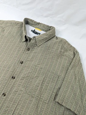 Royal Robbins Olive Green Textured Short Sleeve Button Down Shirt  Men's XXL - Image 1 of 4