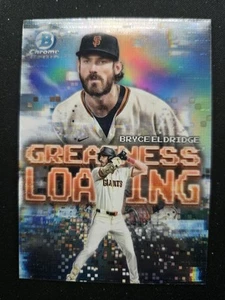 2025 Bowman Chrome Bryce Eldridge Greatness Loading Rookie Card RC GL-25 Giants - Picture 1 of 2
