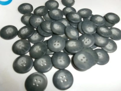 LOT OF 50 BLUISH MULTI-COLOR 11/16th INCH 4 HOLE BUTTONS, NEW - Image 1 of 2