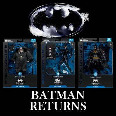 McFarlane Toys DC Batman Returns Lote de 3 - Batman, Catwoman, Penguin Envío Rápido. Foto 1 de 4