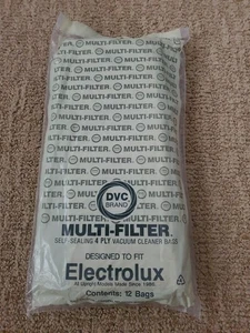 Electrolux Upright Multi-Filter Self-Sealing 4 Ply Vacuum Cleaner Bags -QTY 12 - Picture 1 of 3
