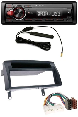 Pioneer MP3 DAB 1DIN AUX USB Autoradio für Toyota Corolla E12 2003-2008 dunkelgr - Bild 1 von 4