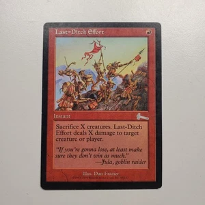 MTG Magic Last-Ditch Effort Urza's Legacy LP - Foto 1 di 2