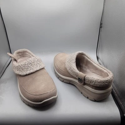 Skechers Easy Going Full Bloom Clogs Women's 8.5M Beige Taupe A191 - Image 1 of 4