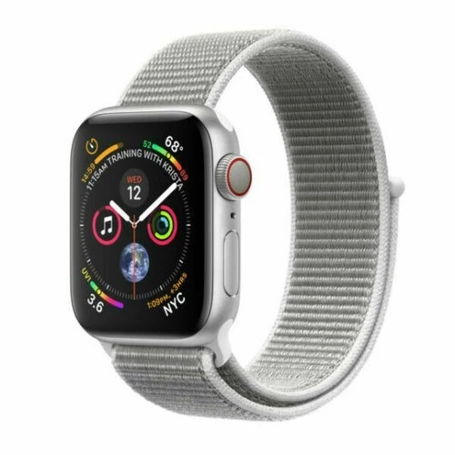 Apple Watch Series 4 (GPS+LTE) 40MM estojo de alumínio prata concha esportiva loop - Imagem 1 de 1