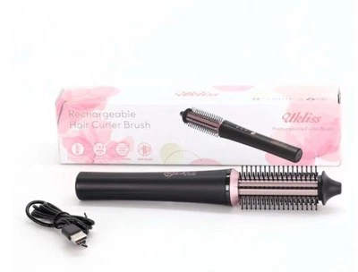 UKLISS Akku Haar Thermobürste Locken Rund Heiß Eisen 22mm Verwicklungsfrei Einfache Anwendung