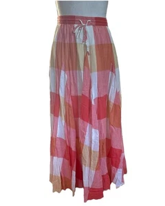 ColdWater Creek Maxi Skirt Multicolor Elastic Waist Cottagecore 90s Y2K READ - Picture 1 of 13