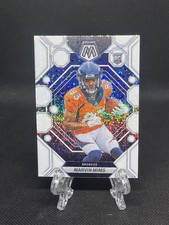 Marvin Mims 2023 Panini Mosaic White Sparkle RC Rookie Card Denver Broncos SSP