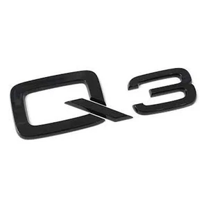 SCRITTA POSTERIORE Q3 BLACK AUDI MONOGRAMMA RICAMBIO ORIGINALE NUOVO 83A071803 - Foto 1 di 4