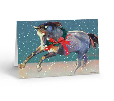 A Beautiful Majestic Christmas Horse - 18 Holiday Cards and 19 Envelopes-40087 - Image 1 of 4